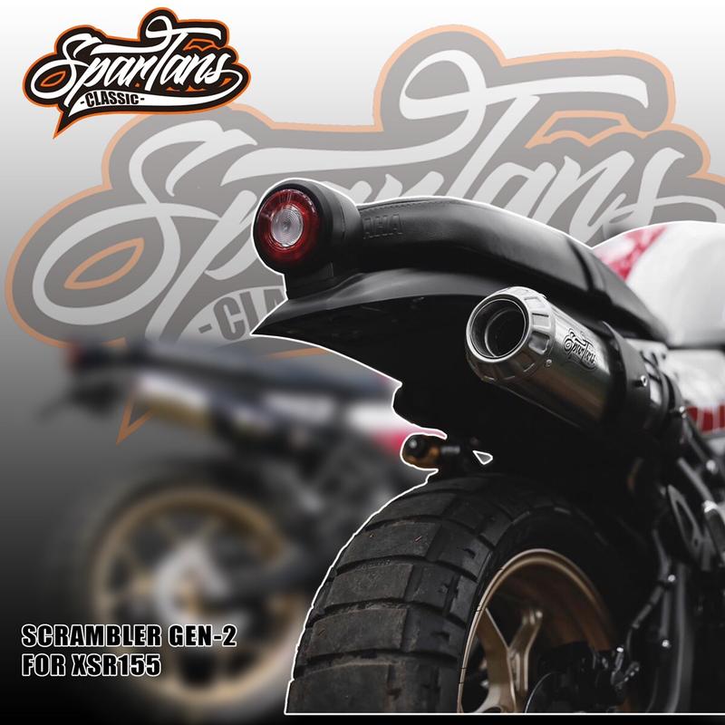 Knalpot Scrambler PNP XSR155 Original Spartans Muffler 4
