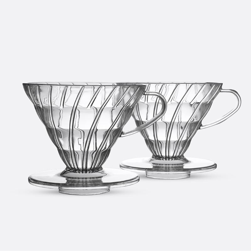 Factory direct sales hand-brewed plastic filter cup V60 type brewed cup ...