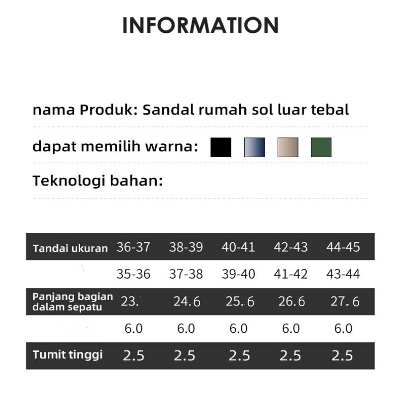 Product Introduction of IRSOE Sandal jepit modis terbaru untuk pria dan wanita, nyaman dan anti air anti slip sandal pria sepatu cowok keren sandal selop pria Sendal Karet 6