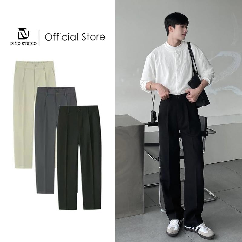 Quần Âu Nam Ống Suông,Quần Tây Nam Ống Rộng Phong Cách Hàn Quốc Trẻ Trung Năng Động