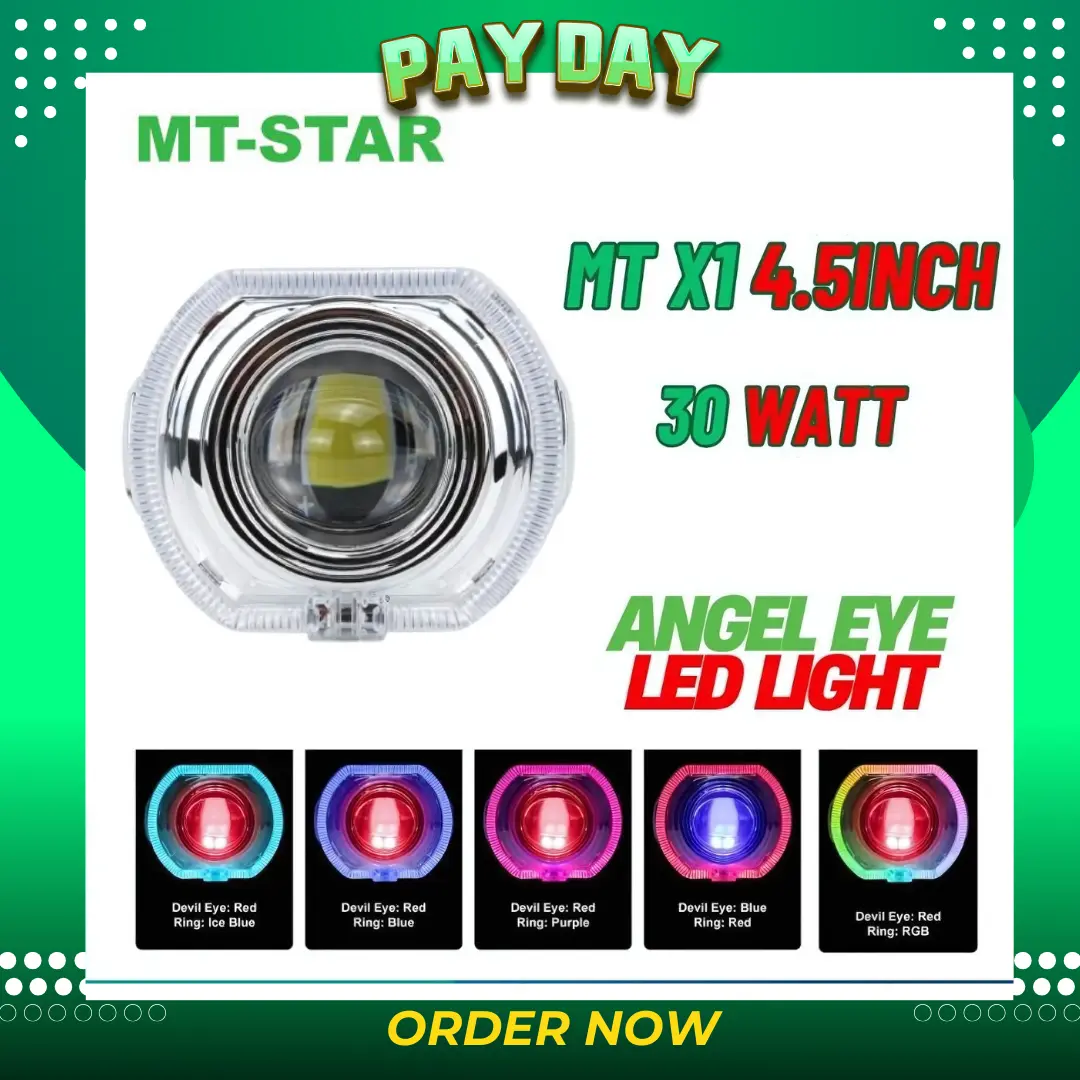 【MT-STAR NEW ARRIVAL】Lampu Utama Projie Biled Ala - Ala Cut Off 4.5 INC D2 D3 Jauh Dekat 30 Watt Plus Devil Motorcycle/Car