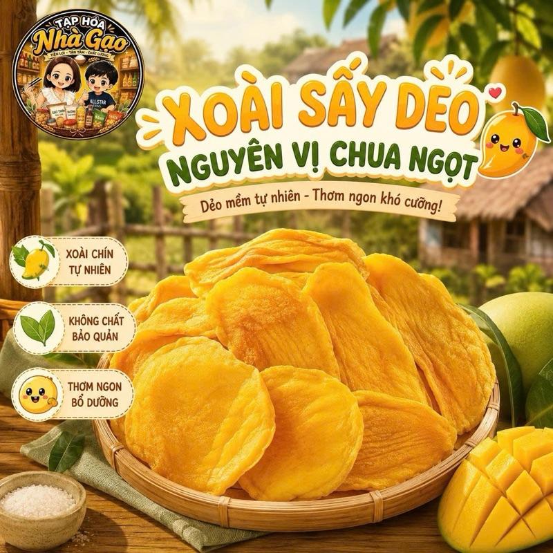 xoài sấy dẻo chua ngọt ngon Snack Ăn Vặt
