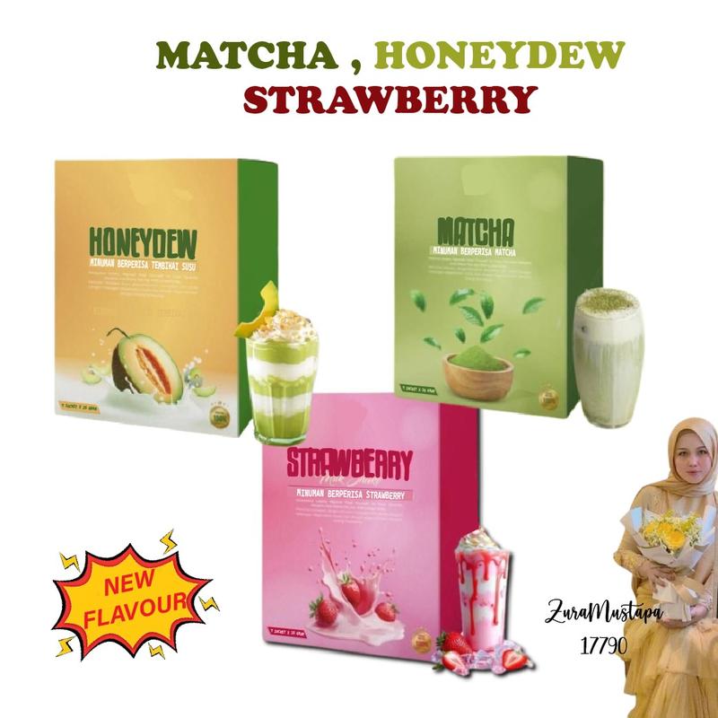 VS MINUMAN BERSUSU PERISA BARU POWDER MATCHA VS STRAWBERRY V - TikTok ...