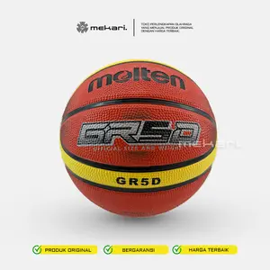 Bola Basket Molten GR5D Brown - BALL SIZE 5 ( Outdoor ) - FIBA & PERBASI APPROVED