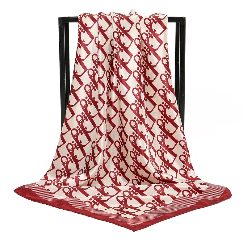 Khăn Trùm Đầu Hồi Giáo, Khăn Trùm Đầu Vuông, Bawal Satin In Họa Tiết, In Chữ Họa Tiết Đẹp, Trang Trí Thời Trang Chuyên Nghiệp 1