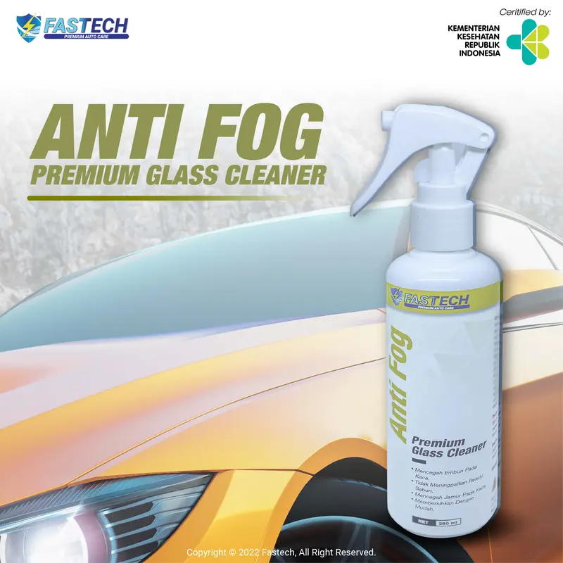 FASTECH - Bundling Interior Cleaner 250ml & Glass Cleaner Anti Fog 250ml 6
