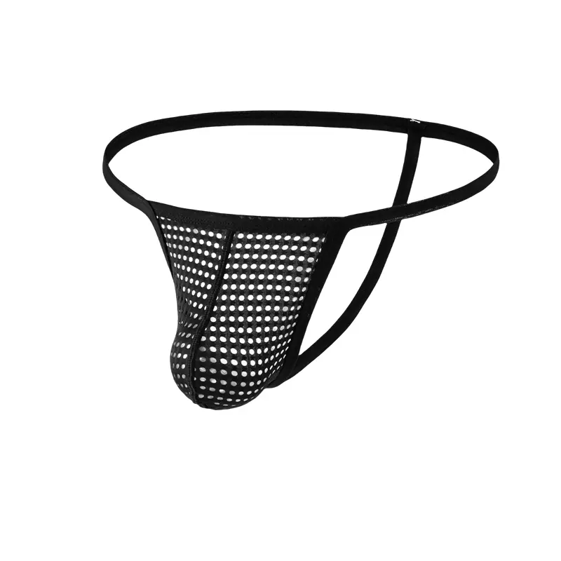 Sexy Men's Thong Underwear Male T-Back Jockstrap Ultra Thin Transparent  Breathable Mini Panties