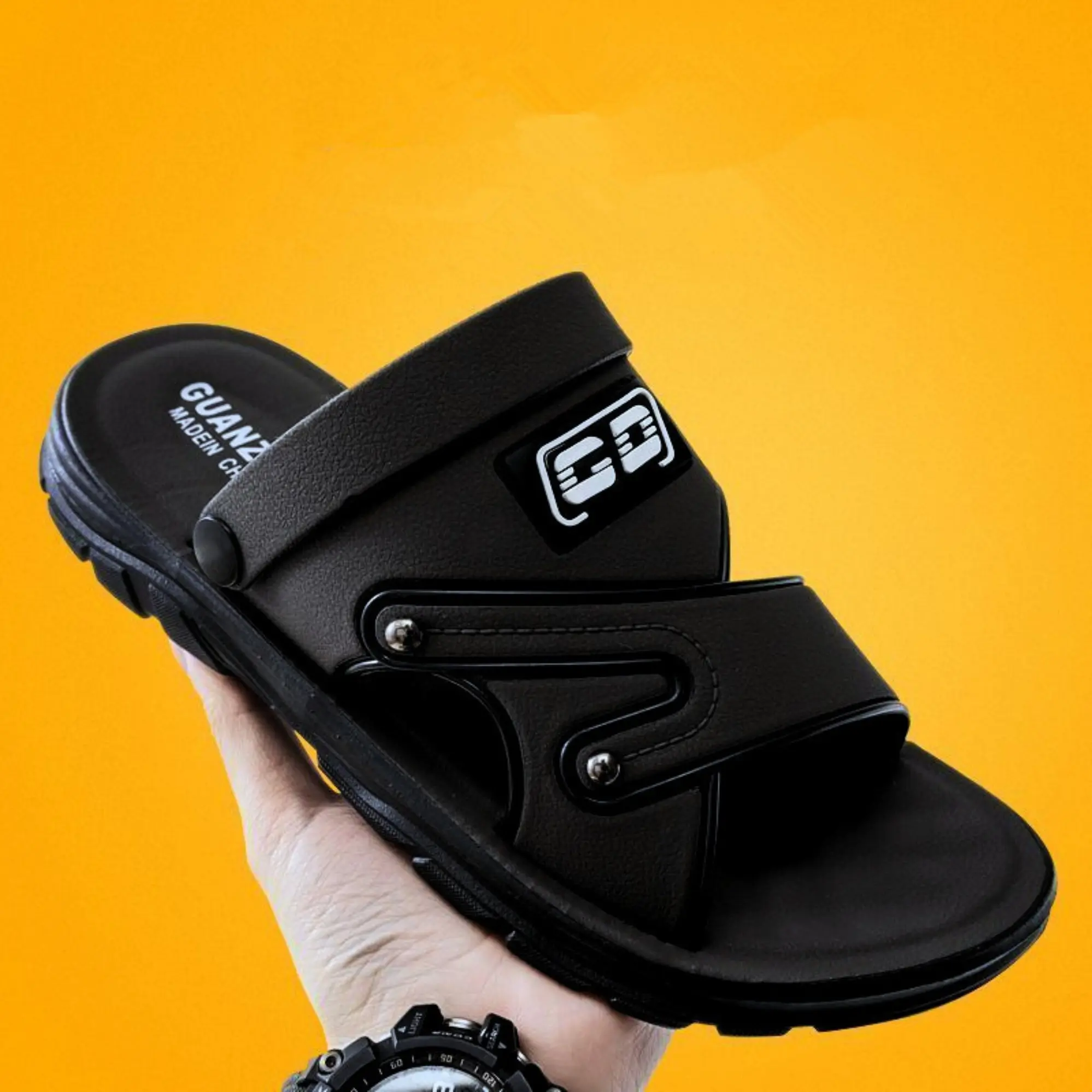 Sandal Pria kulit ANTI PUTUS Terbaru 2025 Sendal Cowok Kasual Slop Untuk Santai Kerja Laki Laki Sendal Jepit