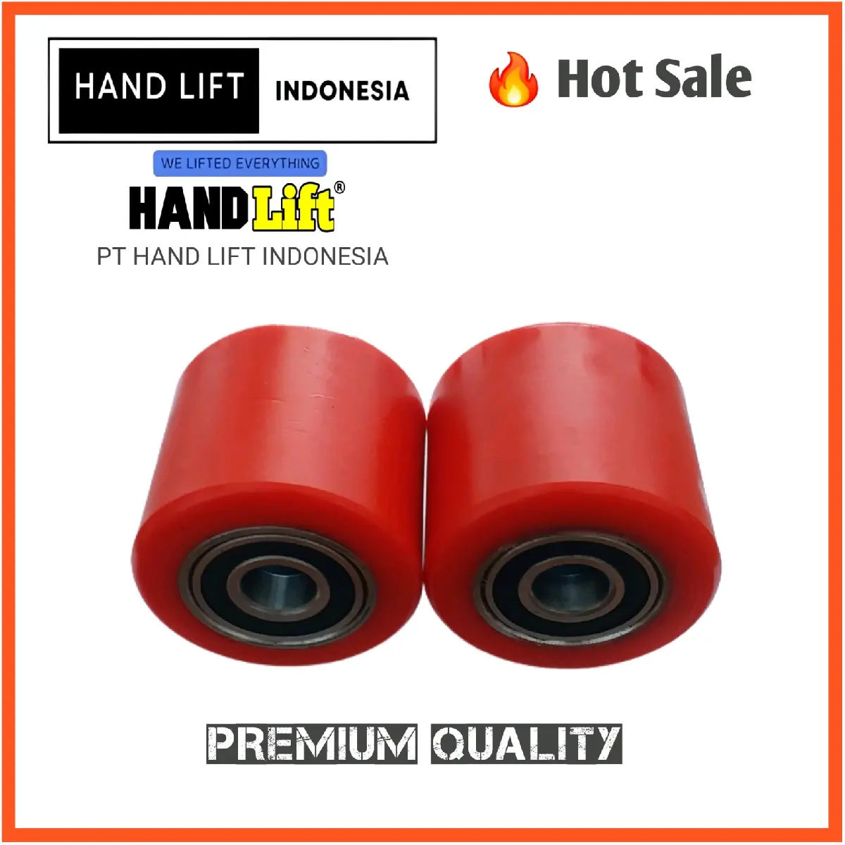 Roda Hand Pallet 80x70 PU - Roda Depan Bahan PU