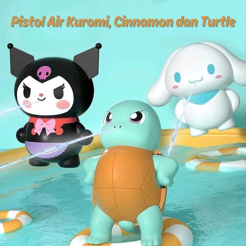Cinnamoroll Python Turtle Mainan Tembakan Air Karakter Lucu Kuromi Cinnamoroll Turtle Toy Plastik ...