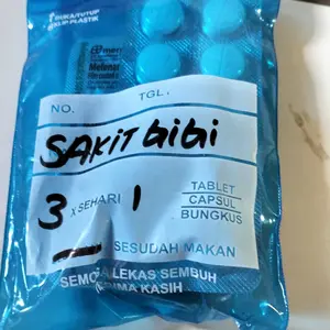 PRODUK UNTUK SAKIT GIGI,BERLUBANG,BENGKAK,GUSI,3 LEMBR 100° MUJARB
