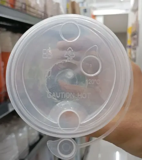 25pcs TUTUP GELAS CUP INJECTION TEBAL DAN BENING Tutup Cup Tutup Sambung Gelas Cup Kekinian tutup gelas anti tumpah Minuman Plastik 3