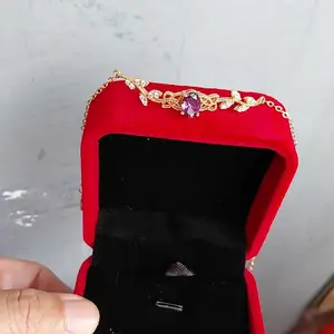 OS1-B48 Gelang Wanita Cranberry Permata Premium Anti Luntur Berubah Warna Garansi 1 Tahun Fahshion Accessories Size Adjustable Kualitas Grade VVS1 Aksesoris Gelang Nikah Elegan COD