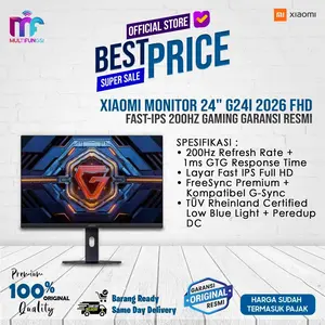 Xiaomi Monitor 24" G24I 2026 FHD Fast-IPS 200Hz Gaming Garansi Resmi