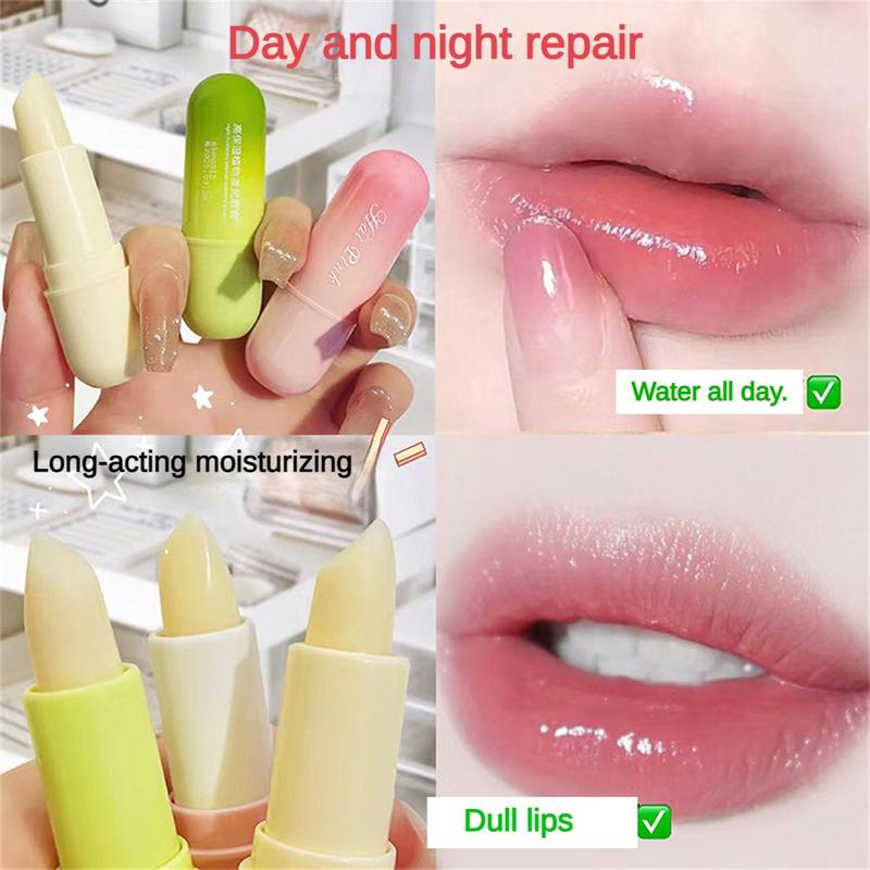 Son Dưỡng Môi Dưỡng Ẩm Màng Môi Thay Đổi Màu Sắc Chăm Sóc Môi Chống Nứt Nẻ Tẩy Da Chết Chăm Sóc Môi 3 Cái bộ