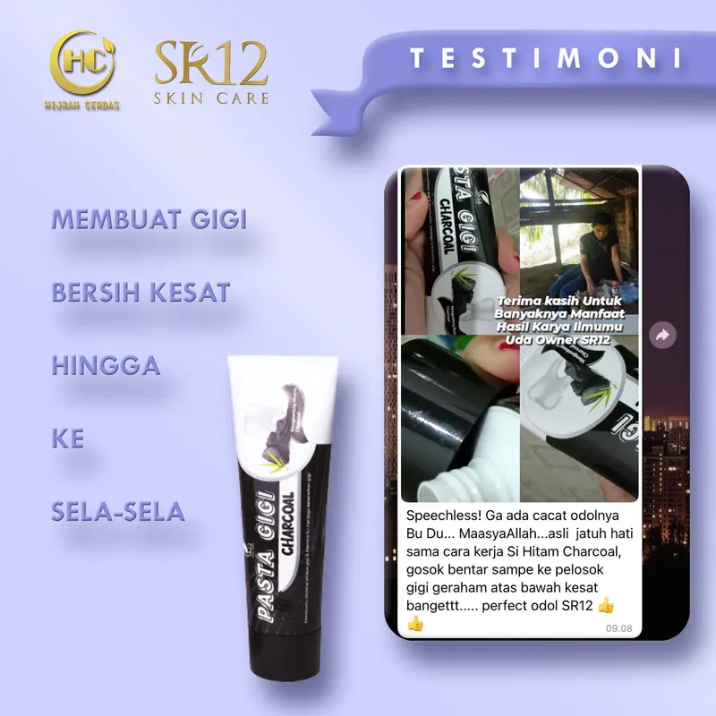 PASTA GIGI HERBAL SR12 (CHARCOAL / SIWAK & SIRIH) 7