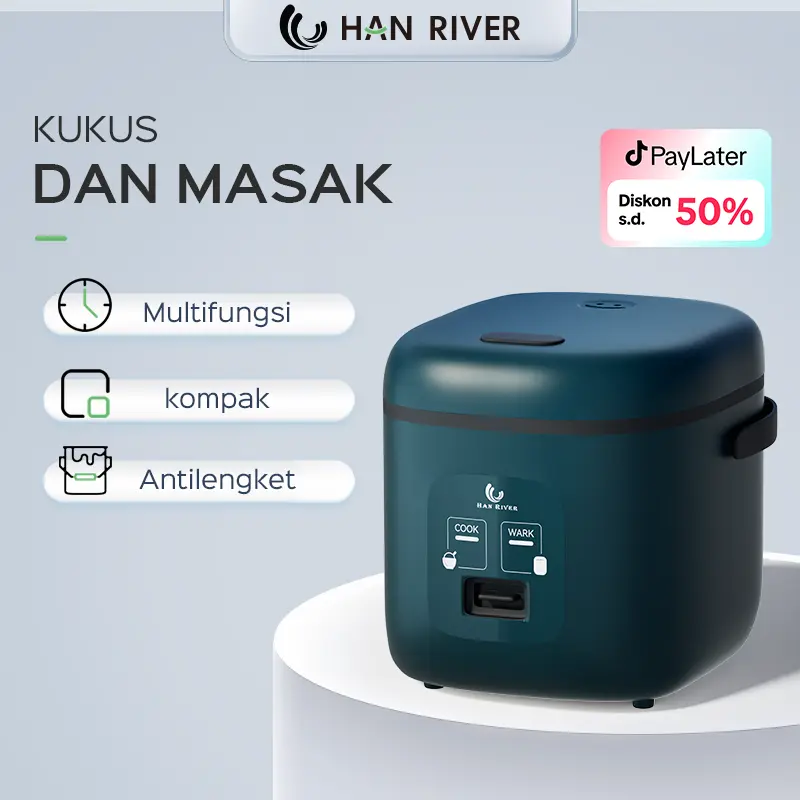 [COD] HAN RIVER HRRC04-03 Rice Cooker Magiccom Portable/ rice cooker mini /Magiccom Mini  Travel version 0.8L 2 variation Color 0