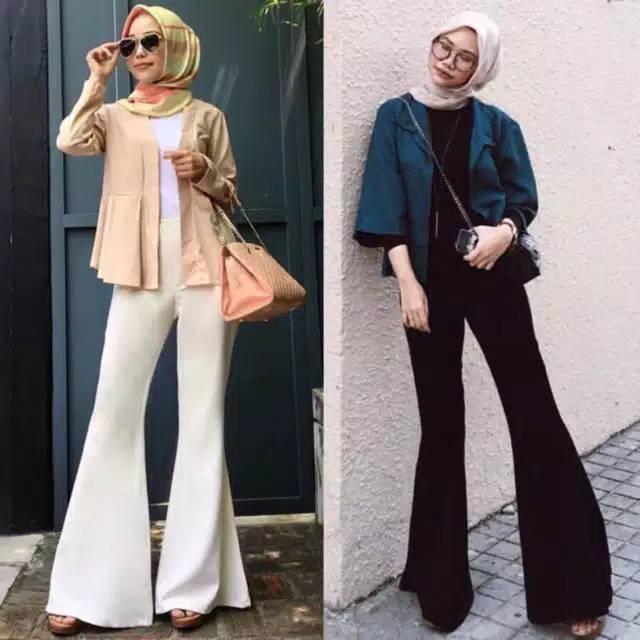 CELANA KULOT CUTBRAY PANJANG BAHAN SCUBA PREMIUM 1