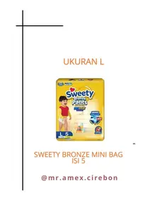 SWEETY BRONZE PANTS MINI BAG M5, L5, XL4 / MINI BAG POPOK BABY