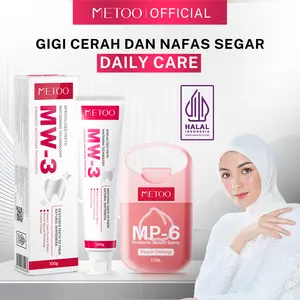 [Daily Care] METOO -Pasta gigi MW-3 + MP-6 Probiotic Mouth Spray / Gigi cerah / Long-lasting fragrance/ menyegarkan nafas/ mengurangi bau mulut /menjaga kesehatan gigi dan mulut