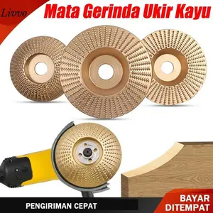 Livvo Mata Gerinda Serut Ukir Kayu Rata Cembung Carving Saw Wood Gerinda Amplas Kayu