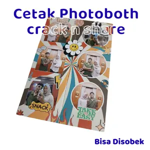 Photobooth Custom Crack N Share 4R  Bisa Disobek – Cetak Foto Estetik & Unik