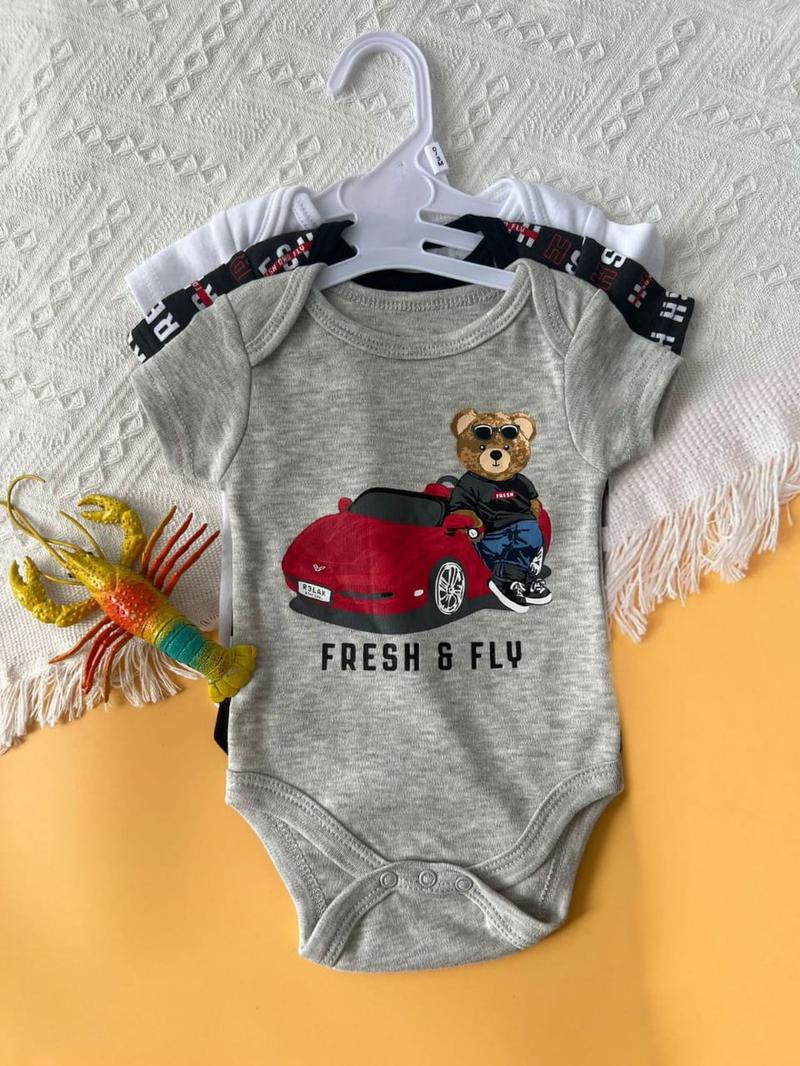 Product Introduction of Bodysuit Lengan Pendek Isi 3 Baby Boy dan Girl Bahan Katun Untuk Anak Laki Laki dan Perempuan Usia Newborn Sampai 9 Bulan 17