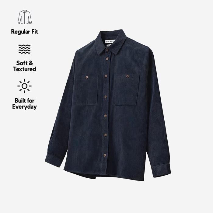 Gambar TENUE Kemeja Corduroy Lengan Panjang - Navy - M dari Tenue de Attire Kota Administrasi Jakarta Selatan Tokopedia