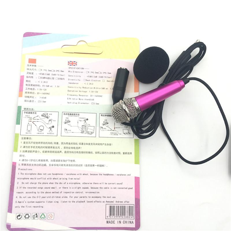 Product Introduction of Handheld Mic Portable Mini 3.5mm Stereo Studio Speech Mic Audio Microphone For the Smart mobile Phone Desktop Accessories 4