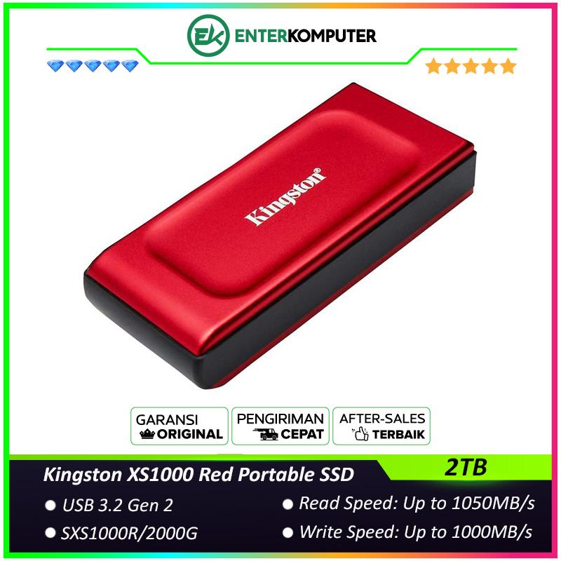 Kingston XS1000 Red Portable SSD 2TB USB Gen SXS1000R
