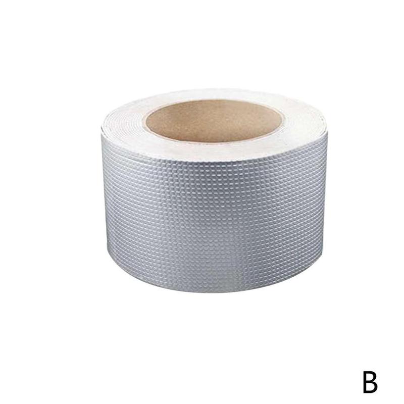 Product Introduction of 1roll Butyl Aluminum Foil Tape Self-adhesive Rubber Roof Crack Repair Tape Waterproof Sealing Sticker 31