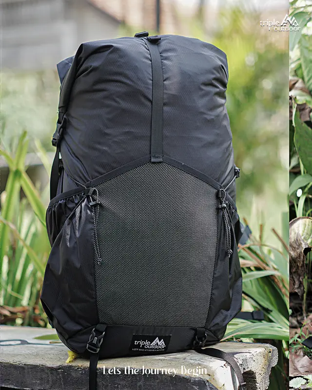 LARANTUKA GEAR 5 - Backpack FRAME ANTI GRAVITY , BACKPACK ULTRALIGHT, BACKPACK GUNUNG 30L Backpack ULTRALIGHT LARANTUKA TRIPLE OUTDOOR 4