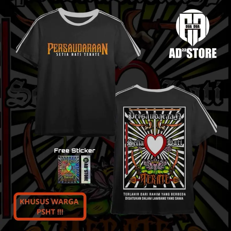 Kaos PSHT Sleret Putih V1 Distro Kaos Katun Combed 24s