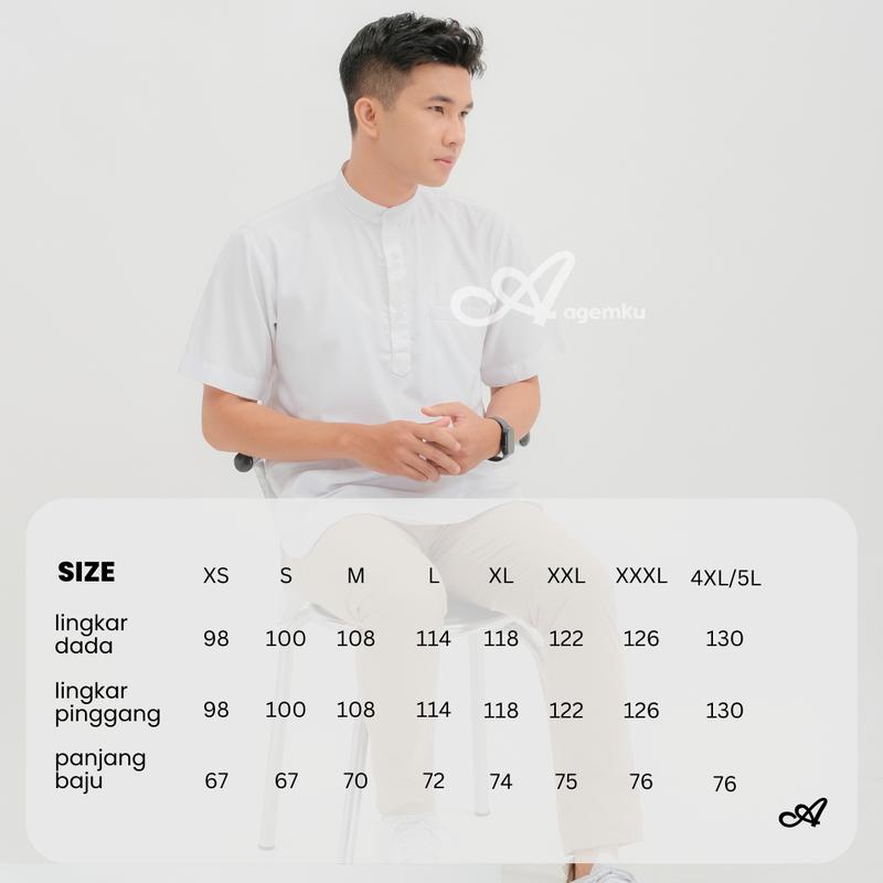 Product Introduction of Rayyan Kemeja Koko Cottonsilk Basic Polos Pria Lengan Pendek tersedia BIG SIZE BESAR 0