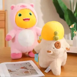 Boneka Naga Susu Nailong Mainan Mewah Face Nailoong Capybara Cross Dressing Ukuran 30cm Bahan Yelvo Halus Berstandar SNI