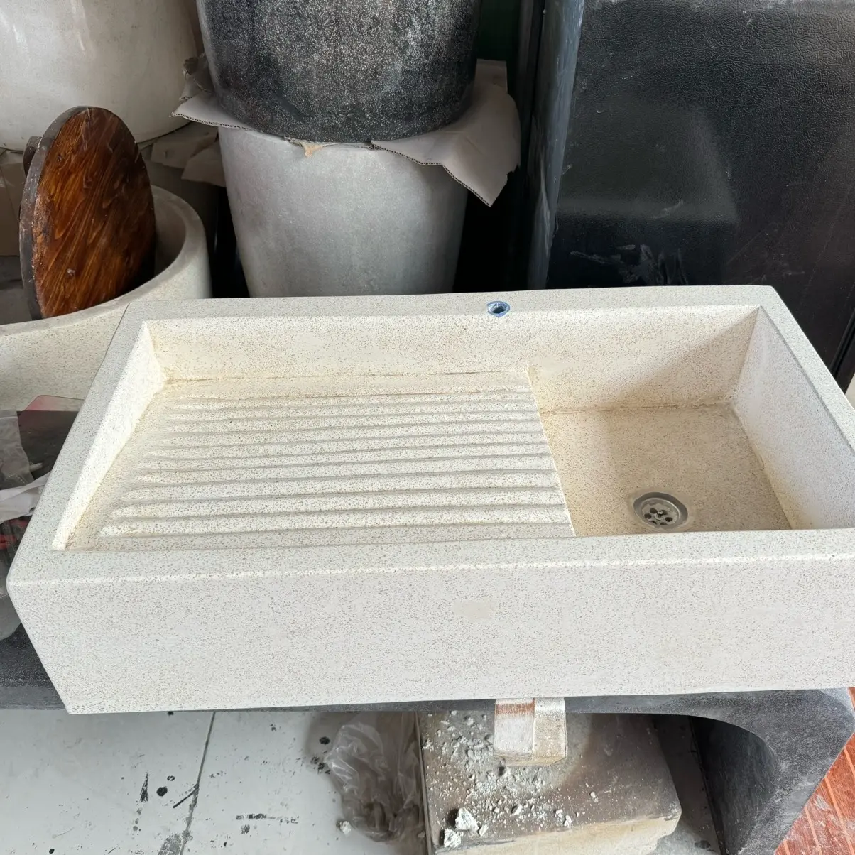 Wastafel laundry cuci tangan modern bahan teraso