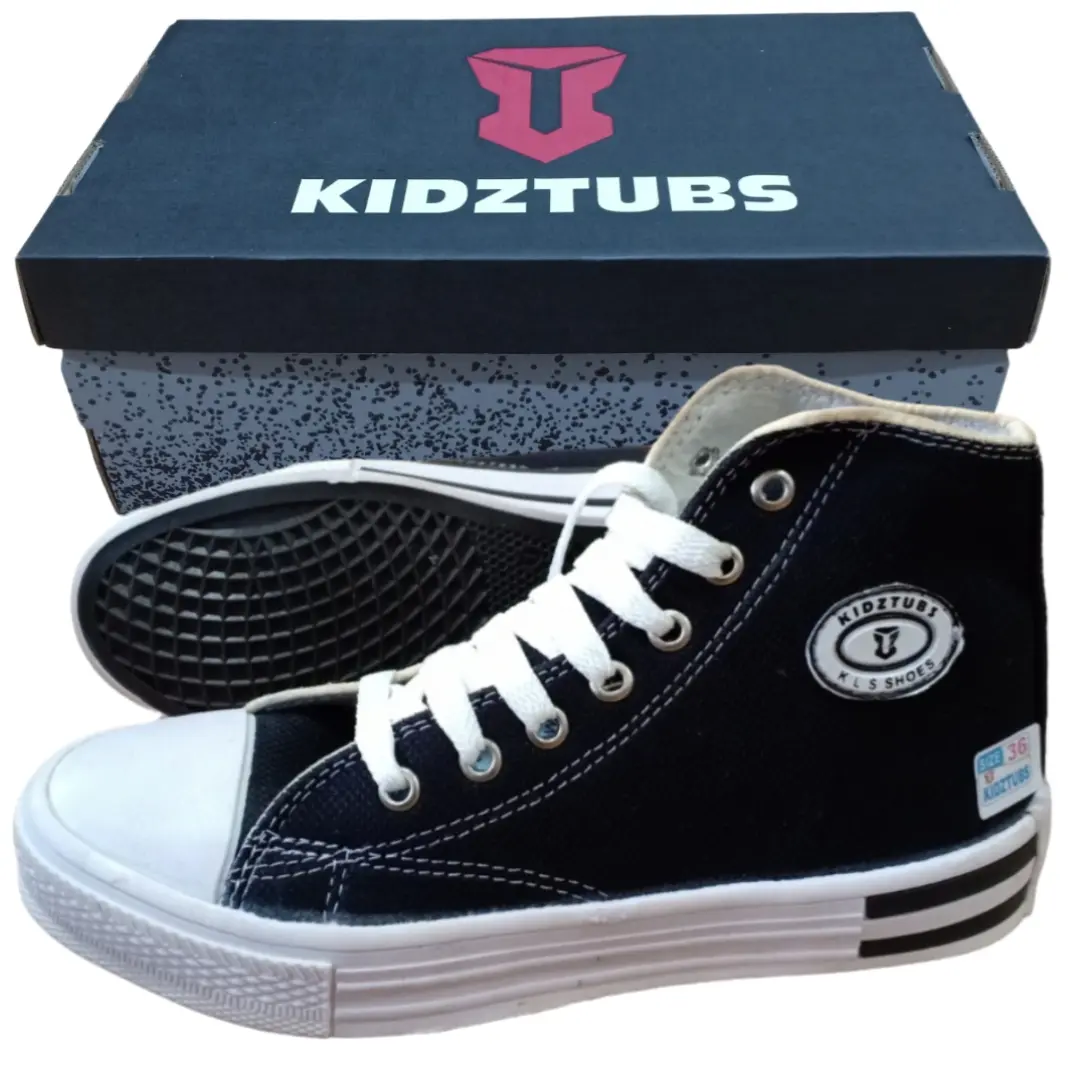 KIDZTUBS Sepatu NB Sepatu Sekolah Anak Laki Laki Perempuan Warna Hitam Putih Umur 6 - 12 Tahun SD SMP SMA Dewasa-SEPATU1827052624 Fashion
