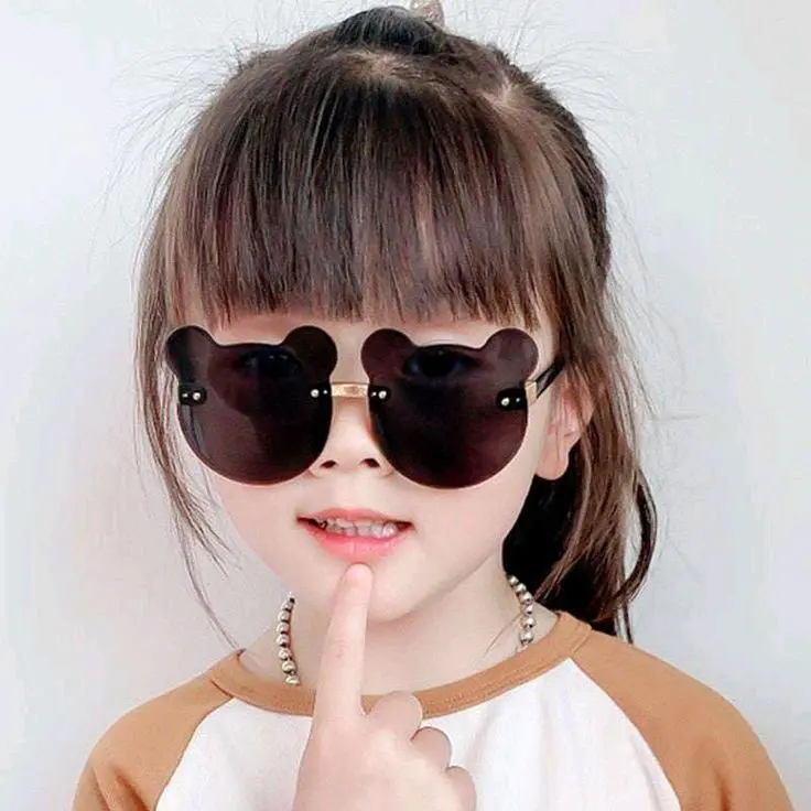 GAS - Kacamata Anak Model Beruang Lensa Bening Warna Warni Lucu Untuk Si Kecil Tampil Imut Model Terbaru Harga Termurah. Aksesoris Fashion Kekinian 1