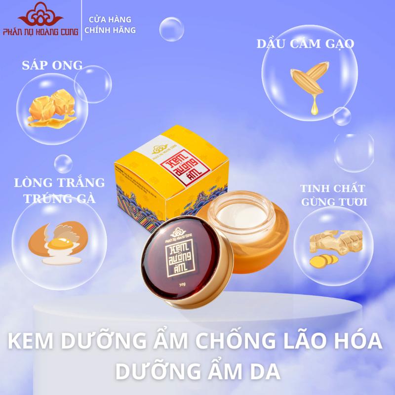 Kem Dưỡng Ẩm Dưỡng Da Sáng Khỏe Đều Màu Từ Tinh Chất Gừng Tươi Phấn Nụ Hoàng Cung 30g