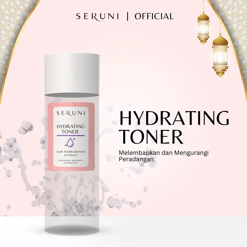 SERUNI - Hydrating Toner Seruni Skincare - Melembkan kulit - Menyerahkan Wajah 0