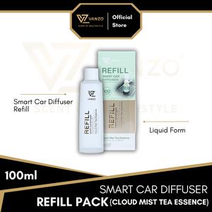 VANZO Smart Car Diffuser Refill Pack (Cloud Mist Tea Essence) 100ml