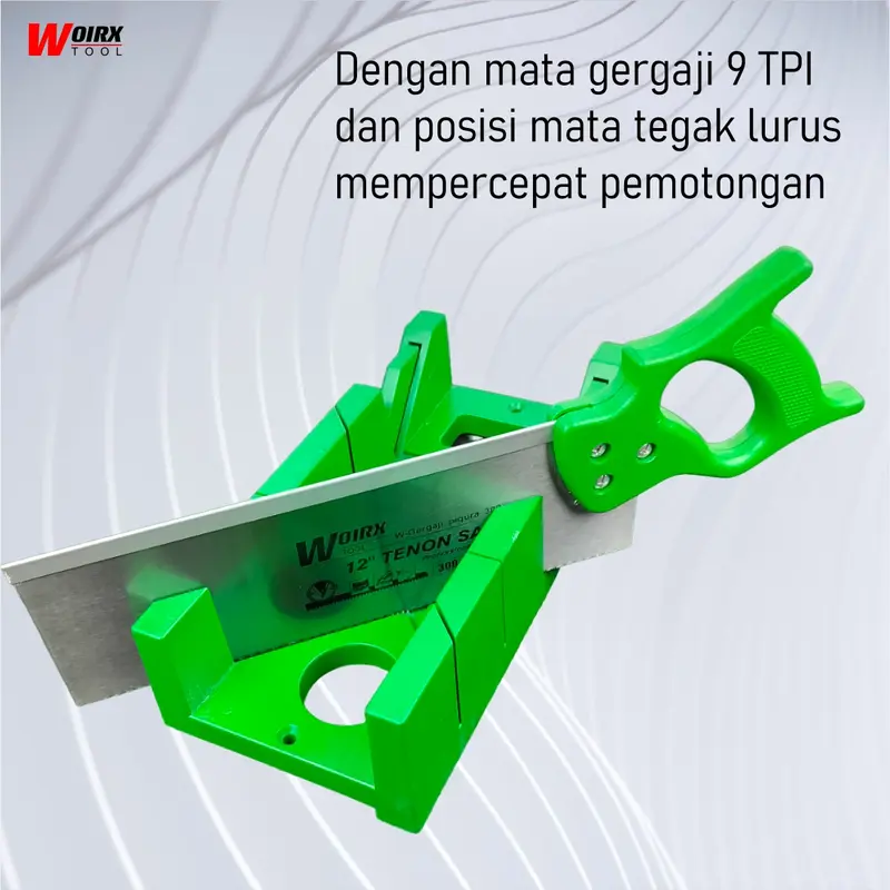 Gergaji Pigura Mitre Box Potong Sudut Figura Back Saw 300mm 12" inch WOIRX TOOL 4