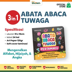 3in1 ABATA ABACA TUWAGA EKONOMIS FULL COLOUR || Pengenalan Kosakata Dasar Huruf, Angka dan Hijaiyah || buku aktivitas anak paud