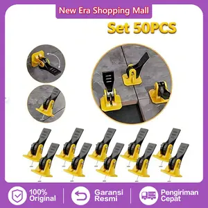50pcs Alat Bantu Perata Granit Keramik Reusable Tile Leveling 1.5mm