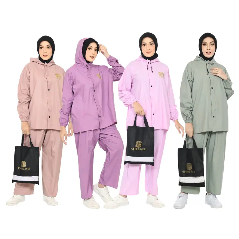 ORENZ JAS HUJAN SETELAN TERBAIK BAHAN TEBAL PVC 0.25 ANTI REMBES LENTUR 0