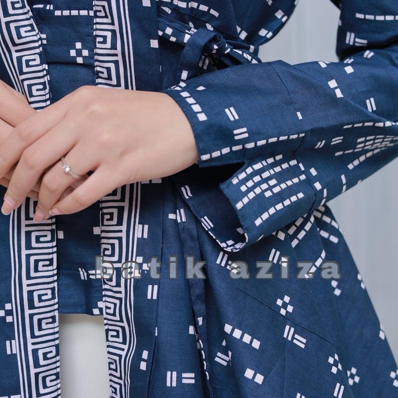 Atasan Batik Modern Wanita Kutubaru Modern Wanita Blus Kutubaru Rinjani Bahan Katun by Batik Aziza 8