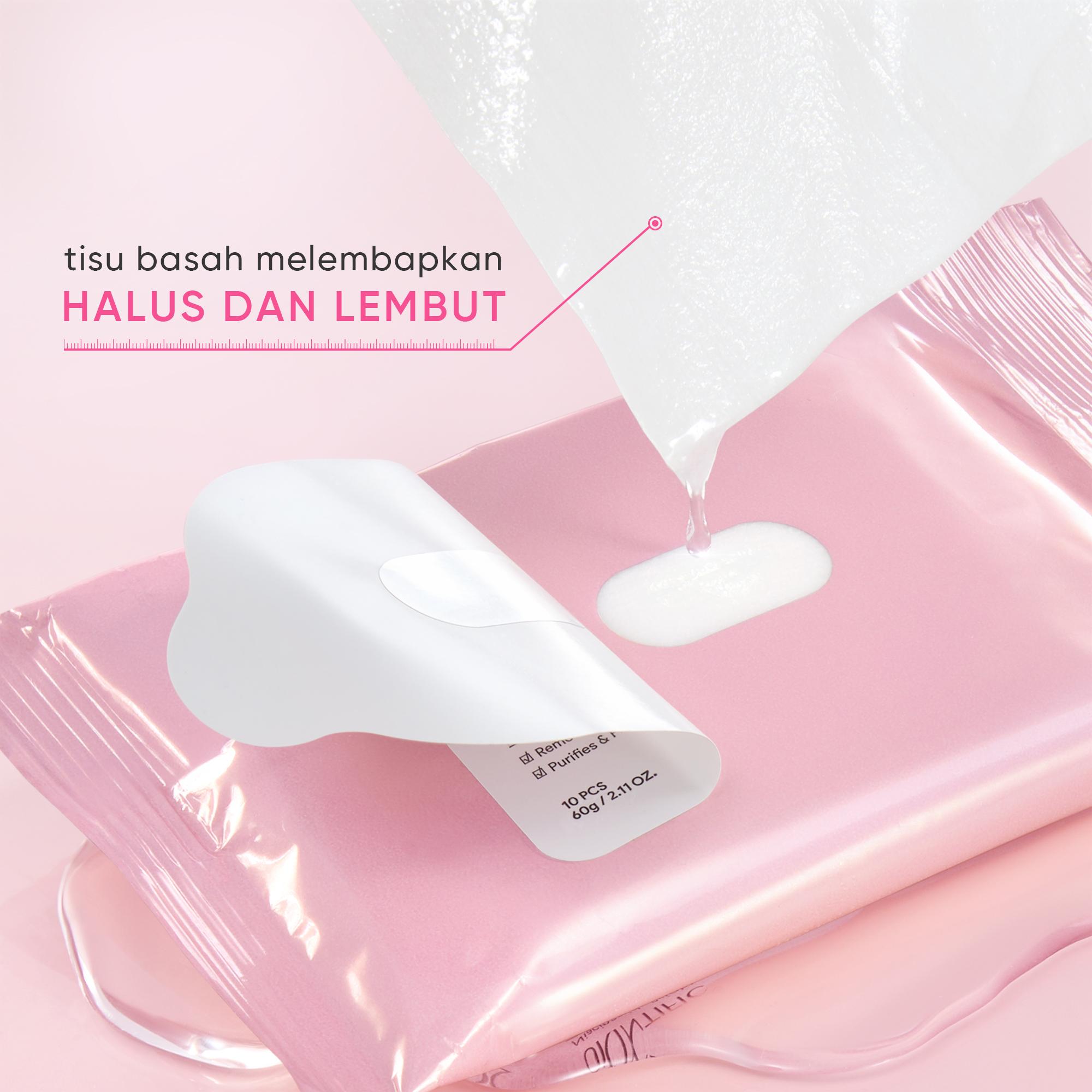 [NEW LAUNCH]  SKINTIFIC | Micellar Cleansing  Wipes/Cleansing  Tissue- 10 Sheets | -Cleansing Tissue Makeup Remover Wipes Niacinamide Brightening & Centella Acne Care