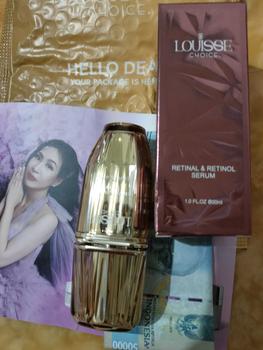 Product Review of [LIVE]LOUISSE CHOICE DOUBLE EFFECT RETINAL & RETINOL SERUM 30ml Anti-Aging Firming BPOM from R**i 0