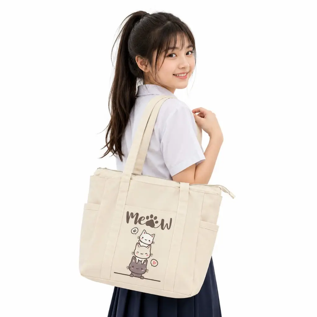 Túi Vải Canvas Túi ToTe 4 Ngăn Kiểu Dáng Cute Đi Chơi, Mua Sắm Kích thước 40cm x 30cm Loại Có Khóa kéo, Chất Vải Dầy Dặn | BigBuy360 - bigbuy360.vn Túi Vải Canvas Túi ToTe 4 Ngăn Kiểu Dáng Cute Đi Chơi, Mua Sắm Kích thước 40cm x 30cm Loại Có Khóa kéo, Chất Vải Dầy Dặn | BigBuy360 - bigbuy360.vn