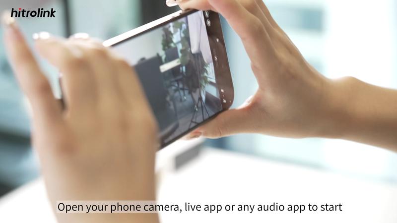 Product Introduction of Wireless lavalier microphone Type-C K20 lapel/collar clip microphone Wireless mobile receiver USB-C charging, plug-in rechargeable, compact and portable, intelligent noise reduction, for: smartphone, audio, wireless live broadcast, Vlog recording video 35
